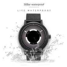Load image into Gallery viewer, Mens Watches New Pointerless Creative Quartz Watch Men Casual Slim Mesh Steel Waterproof Sport Watch
