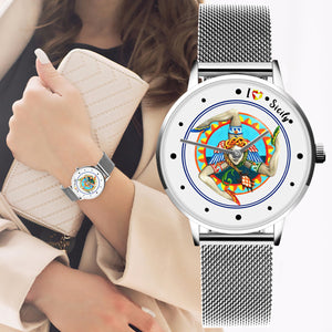 Women Watches Fashion Diamond Ladies Wrist watches Stainless Steel Silver Mesh Strap Female Quartz Watch