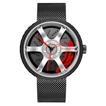 Load image into Gallery viewer, Car Wheel Watch-Waterproof Stainless Steel Japanese Quartz Wrist Watch-Wheel Design
